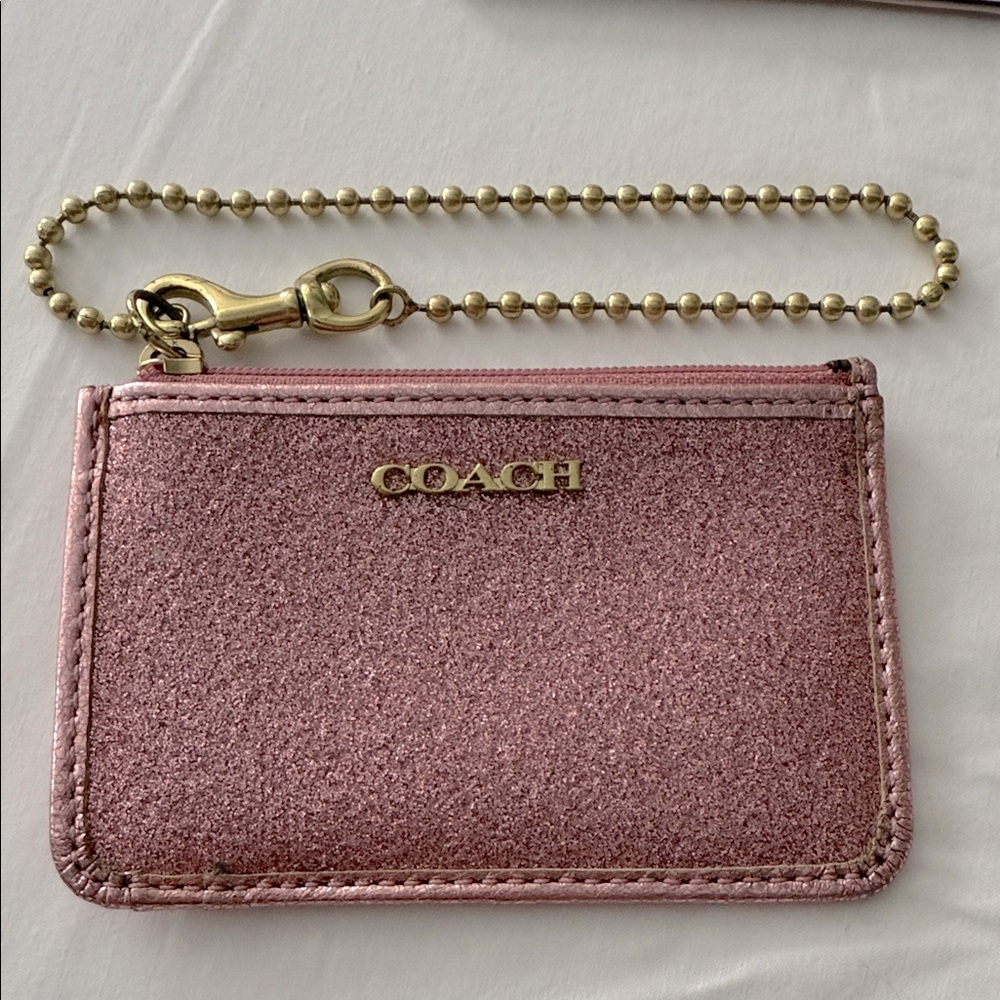 Coach Pink ID card wristlet and Kate Spade Mauve Card Holder Set - Picture 2 of 15